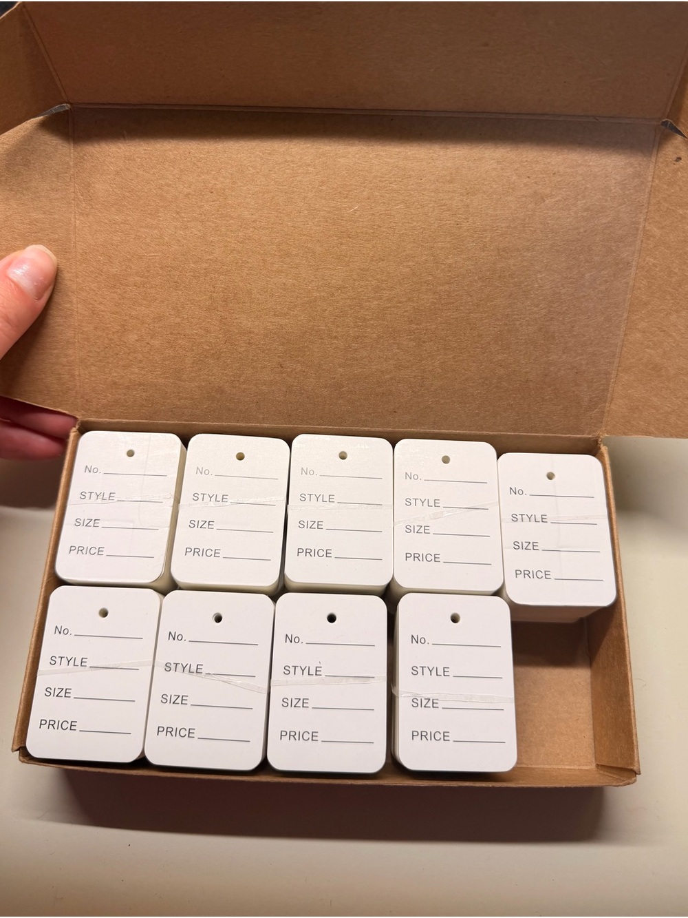 Blank White Retail Price Tags - New with tags!